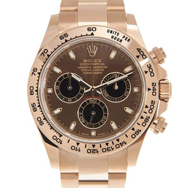 Rolex Daytona m116505-0013 40MM Brown Dial Rose Gold-tone Case