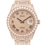 Rolex Pearlmaster m86405rbr-0001 41MM Diamond Paved Dial Rose Gold-tone Case