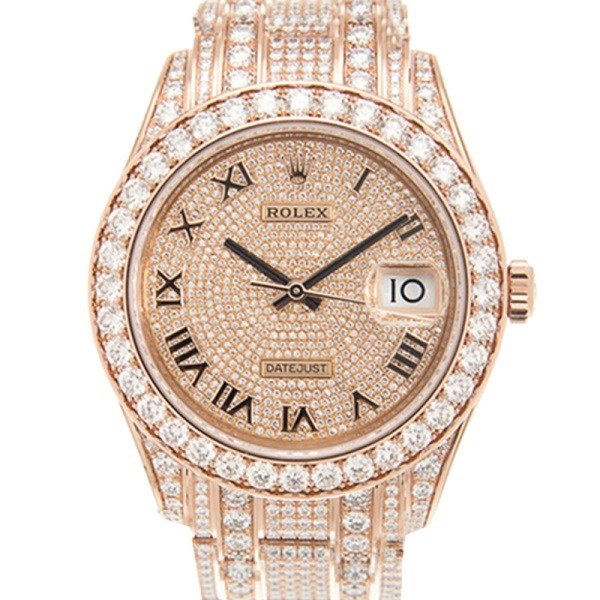 Rolex Pearlmaster m86405rbr-0001 41MM Diamond Paved Dial Rose Gold-tone Case
