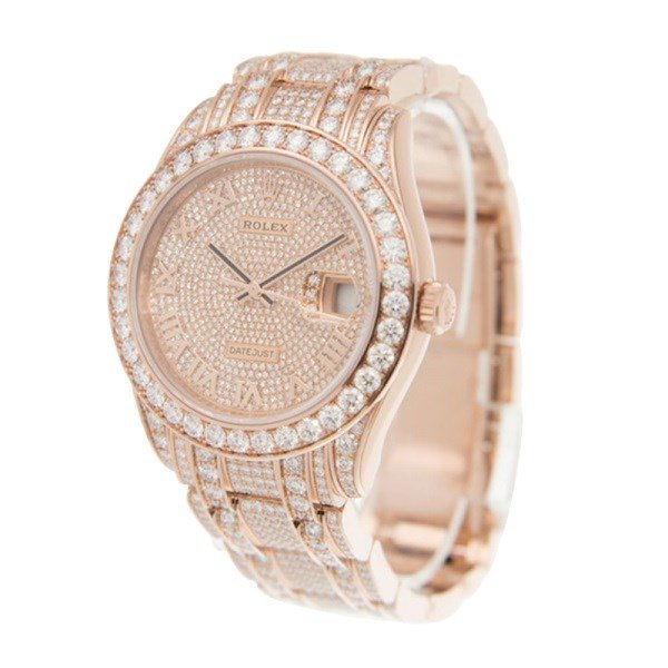 Rolex Pearlmaster m86405rbr-0001 41MM Diamond Paved Dial Rose Gold-tone Case - Image 3