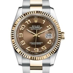 Rolex Datejust 116233BRAO 36MM Brown Dial Silver-tone Case