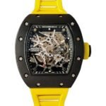 Richard Mille RM35 Men Mechanical Rubber Band Skeleton Dial