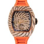 Richard Mille RM51-02 Mechanical Ladies Watch Diamond Bezel Rubber Band