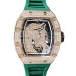 Richard Mille RM52-02 Mechanical Men Watch Rubber Band Diamond Bezel