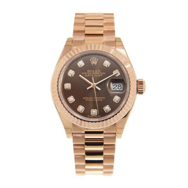 Rolex Datejust m279175-0016 28MM Chocolate Dial Rose Gold-tone Case - Image 2