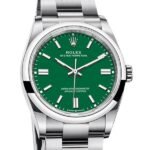 Rolex Oyster Perpetual m126000-0005 36MM Green Dial Silver-tone Case