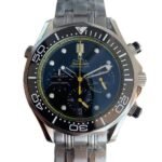 Omega Seamaster 212.30.44.50.01.002 Men??s Silver-tone Ceramics Bezel Black Dial