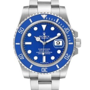Rolex Submariner 116619LB-97209 40MM Blue Dial Silver-tone Case