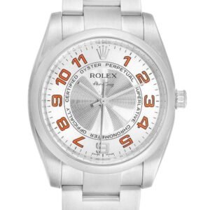 Rolex Air-king 114200SAO 36MM Silver Dial Silver-tone Case