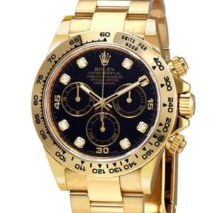 Rolex Daytona 116508BKDO 40MM Black Dial Yellow Gold-tone Case