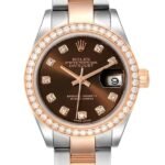 Rolex Datejust m279381rbr-0012 28MM Chocolate Dial Silver-tone Case