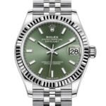 Rolex Datejust m278274-0018 31MM Green Dial Silver-tone Case