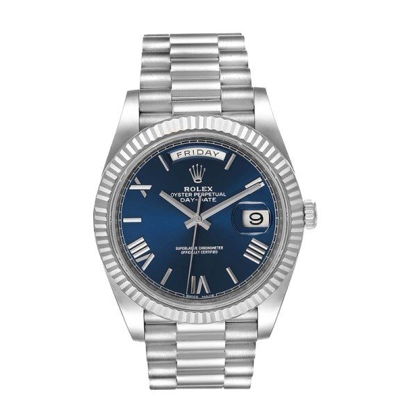 Rolex Day-Date m228239-0007 40MM Blue Dial Silver-tone Case - Image 2