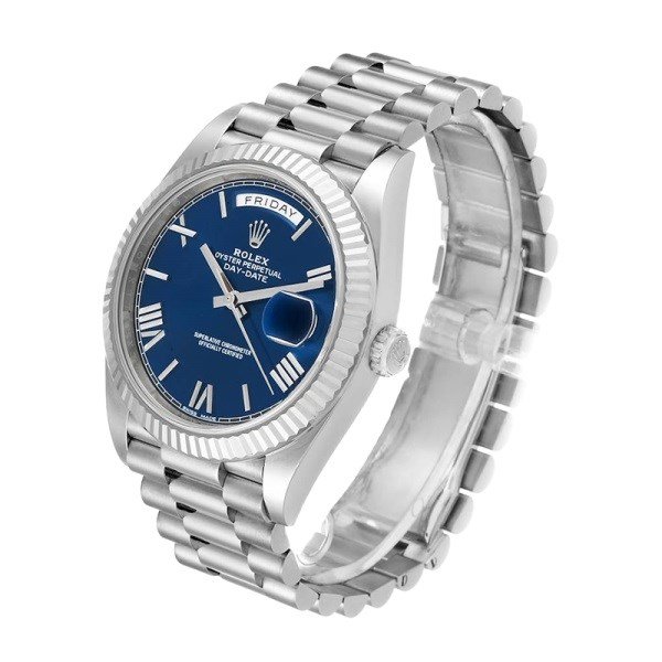 Rolex Day-Date m228239-0007 40MM Blue Dial Silver-tone Case - Image 3