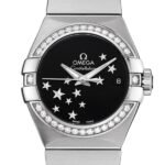 Omega Constellation Ladies 123.15.27.20.01.001 27mm Diamond Black Dial