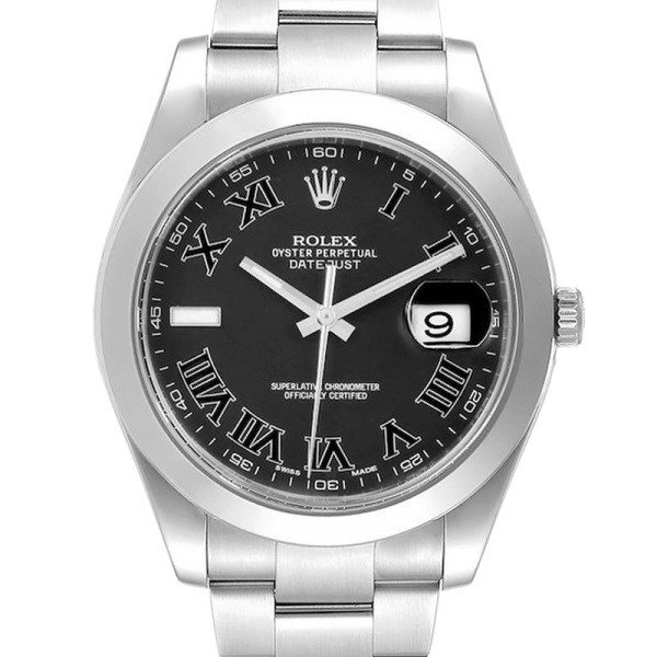 Rolex Datejust 116300BKRO 41MM Black Dial Silver-tone Case