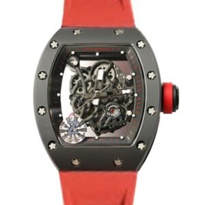 Richard Mille RM055 Mechanical Men Rubber Band Transparent Dial