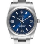 Rolex Air-king m114200-0014 36MM Blue Dial Silver-tone Case