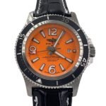 Breitling Superocean 46mm A17366D71O1S1-001 Men??s Silver-tone Orange Dial