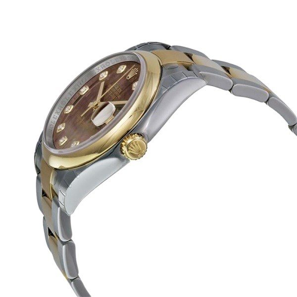 Rolex Datejust 116203BKMDO 36MM Black Mother of Pearl Dial Silver-tone Case - Image 3