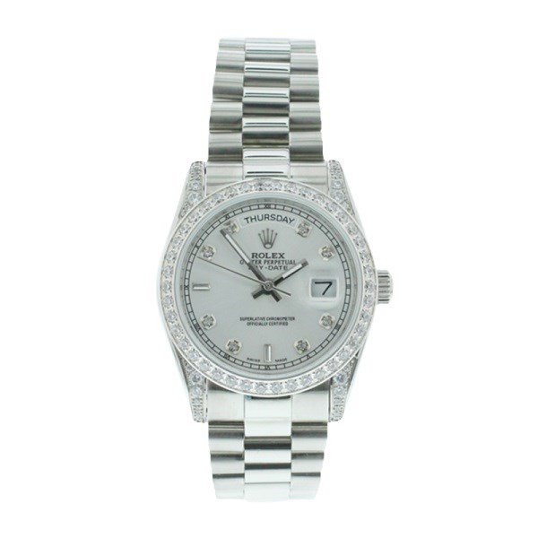 Rolex Day-date m118389-0008 36MM Silver Dial Silver-tone Case - Image 2