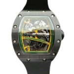 Richard Mille RM061 Men Hand Wind Rubber Band Skeleton Dial Stainless Steel