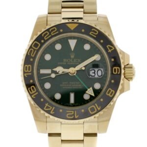 Rolex Gmt Master 116718GRSO 40MM Green Dial Gold-tone Case