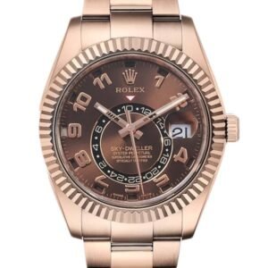 Rolex Sky-dweller 326935BRAO 41MM Brown Dial Rose Gold-tone Case