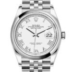 Rolex Datejust m126200-0007 36MM White Dial Silver-tone Case