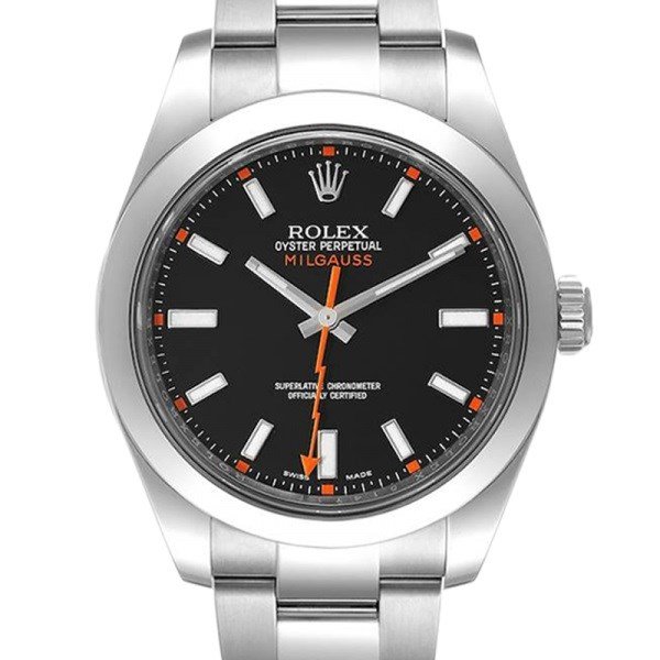 Rolex Milgauss 116400BKSO 40MM Black Dial Silver-tone Case