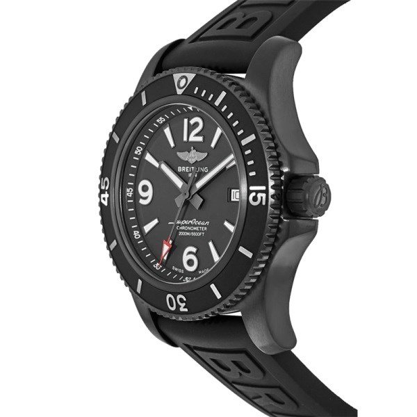 Breitling Superocean Men??s 46mm M17368B71B1S2 Stainless Steel Black Dial - Image 3