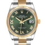 Rolex Datejust m126233-0026 36MM Green Dial Silver-tone Case