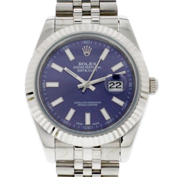 Rolex Datejust 116334BLSJ 41MM Blue Dial Silver-tone Case