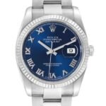 Rolex Datejust 116234BLRO 36MM Blue Dial Silver-tone Case