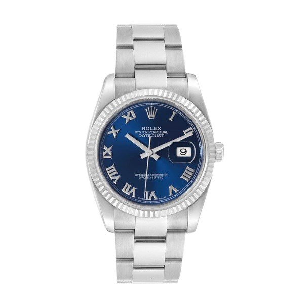 Rolex Datejust 116234BLRO 36MM Blue Dial Silver-tone Case - Image 2