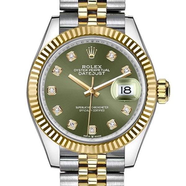 Rolex Datejust m278273-0030 31MM Green Dial Silver-tone Case