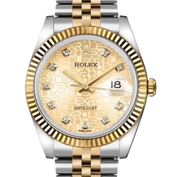 Rolex Datejust 116233CJDJ 36MM Black Dial Silver-tone Case