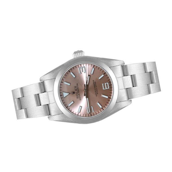 Rolex Oyster Perpetual 76080 36MM Pink Dial Silver-tone Case - Image 3