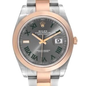 Rolex Datejust m126301-0015 41MM Wimbledon Dial Silver-tone Case