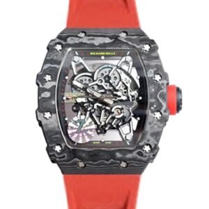 Richard Mille RM35-02 Men Mechanical Rubber Band Transparent Dial