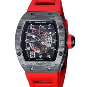 Richard Mille RM 010 Automatic Men Transparent Dial Carbon Fiber