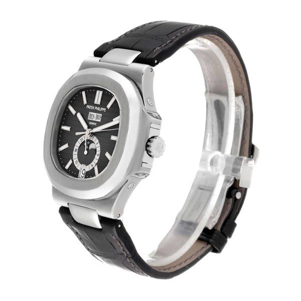 Patek Philippe Nautilus Men??s 40mm 5726A-001 Automatic Leather Strap - Image 3