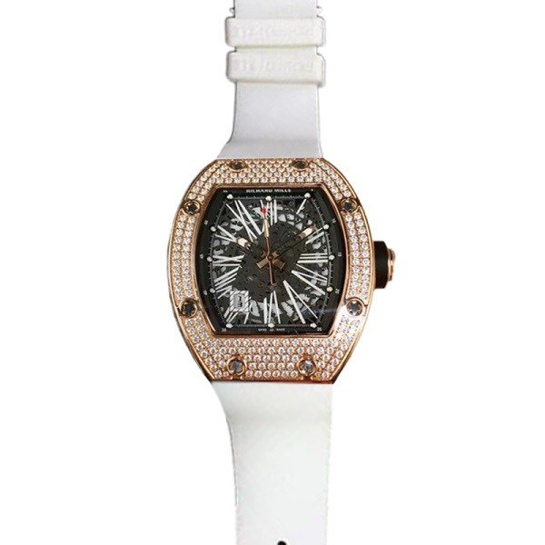 Richard Mille RM023 Men Mechanical Transparent Dial Diamond Bezel - Image 2