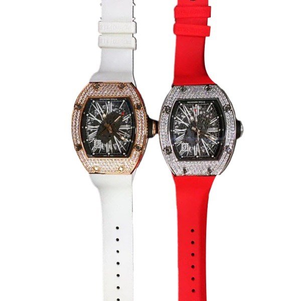 Richard Mille RM023 Men Mechanical Transparent Dial Diamond Bezel - Image 3