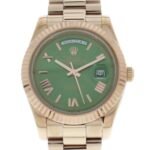 Rolex Day-date m228235-0025 36MM/40MM Green Dial Rose Gold-tone Case