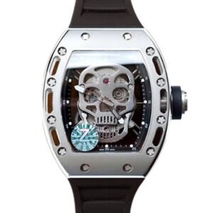 Richard Mille RM52-01 Mechanical Men Stainless Steel Rubber Band Watch