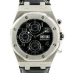 Audemars Piguet Royal Oak Offshore 42mm RoyalOakOffshore001 Men??s Silver-tone Black Dial