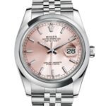 Rolex Datejust 116200PSJ 36MM Pink Dial Silver-tone Case