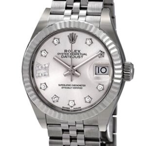 Rolex Datejust m279174-0021 28MM Silver Dial Silver-tone Case