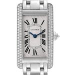 Cartier Tank Americaine Ladies WB7018L1 27mm Silver-tone Bracelet
